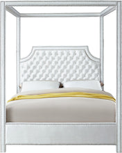 Load image into Gallery viewer, Rowan Grey Velvet Queen Bed