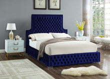 Load image into Gallery viewer, Sedona Black Velvet King Bed
