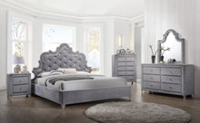Load image into Gallery viewer, Sophie Grey Velvet Chest