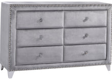 Load image into Gallery viewer, Sophie Grey Velvet Dresser