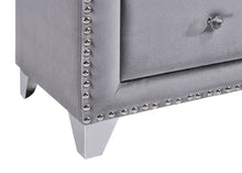 Load image into Gallery viewer, Sophie Grey Velvet Night Stand