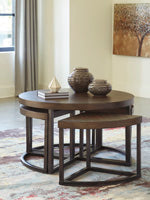 Load image into Gallery viewer, Johurst Coffee Table with Stools Set of 5