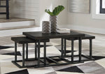Load image into Gallery viewer, Airdon Coffee Table with Stools Set of 3