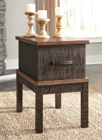Load image into Gallery viewer, Stanah Chairside End Table with USB Ports  Outlets