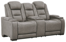 Load image into Gallery viewer, The Man-Den Power Reclining Loveseat with Console