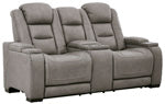 Load image into Gallery viewer, The Man-Den Power Reclining Loveseat with Console