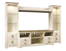 Load image into Gallery viewer, Willowton 4-Piece Entertainment Center