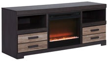Load image into Gallery viewer, Harlinton 63 TV Stand with Electric Fireplace