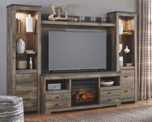Load image into Gallery viewer, Trinell 4-Piece Entertainment Center with Electric Fireplace
