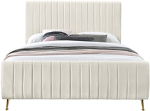 Load image into Gallery viewer, Zara Cream Velvet Full Bed
