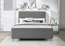 Load image into Gallery viewer, Zara Cream Velvet Full Bed
