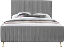 Load image into Gallery viewer, Zara Cream Velvet King Bed