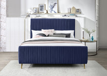 Load image into Gallery viewer, Zara Cream Velvet Full Bed