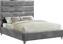 Load image into Gallery viewer, Zuma Black Velvet King Bed