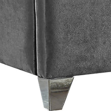 Load image into Gallery viewer, Zuma Black Velvet Queen Bed