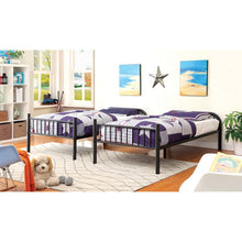 Load image into Gallery viewer, RAINBOW Metal Twin/Twin Bunk Bed