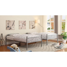 Load image into Gallery viewer, RAINBOW Metal Twin/Twin Bunk Bed