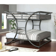 Load image into Gallery viewer, Full/Full Bunk Bed, Gun Metal