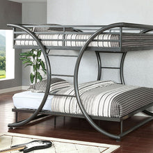Load image into Gallery viewer, Full/Full Bunk Bed, Gun Metal