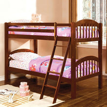 Load image into Gallery viewer, Coney Island Twin/Twin Bunk Bed, Cherry Finish