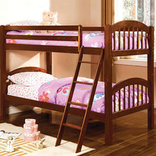Load image into Gallery viewer, Coney Island Twin/Twin Bunk Bed, Cherry Finish