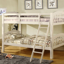 Load image into Gallery viewer, Coney Island Twin/Twin Bunk Bed, White Finish