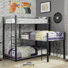 Load image into Gallery viewer, Aubrey Twin Triple Decker Bed