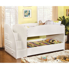 Load image into Gallery viewer, Merritt Twin/Twin Bunk Bed, White Finish