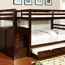 Load image into Gallery viewer, Pineridge Twin/Full Bunk Bed w/ Steps &amp; Drawers