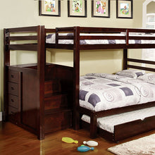Load image into Gallery viewer, Pineridge Twin/Full Bunk Bed w/ Steps &amp; Drawers