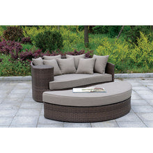 Load image into Gallery viewer, Calio ROUND PATIO SOFA w/ OTTOMAN, BROWN