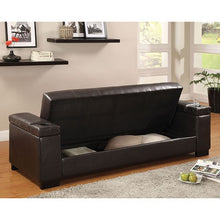Load image into Gallery viewer, Logan Leatherette Futon Sofa w/ Storage
