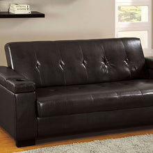 Load image into Gallery viewer, Logan Leatherette Futon Sofa w/ Storage