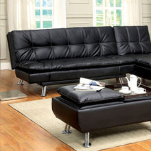 Load image into Gallery viewer, HAUSER II Futon Sofa, Black