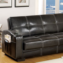 Load image into Gallery viewer, Colona Leatherette Futon Sofa w/ Storage