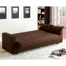 Load image into Gallery viewer, Jansen Microfiber Futon Sofa w/ Storage