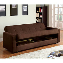 Load image into Gallery viewer, Jansen Microfiber Futon Sofa w/ Storage