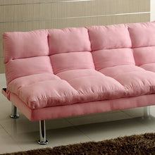 Load image into Gallery viewer, Saratoga Microfiber Futon Sofa, Pink