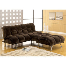 Load image into Gallery viewer, Marbelle Champion Fabric Futon Sofa, Dark Brown