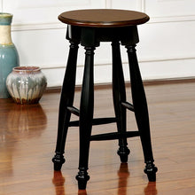 Load image into Gallery viewer, SABRINA Counter Ht. Stool, Cherry &amp; Black (2/CTN)