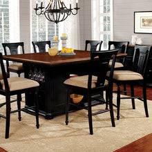 Load image into Gallery viewer, SABRINA Counter Ht. Table, Cherry &amp; Black