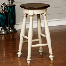 Load image into Gallery viewer, SABRINA Counter Ht. Stool, Cherry &amp; White (2/CTN)