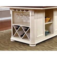 Load image into Gallery viewer, SABRINA Counter Ht. Table, Cherry &amp; White