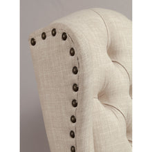 Load image into Gallery viewer, Wingback Chair in beige, Antique Black