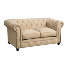 Load image into Gallery viewer, STANFORD Love Seat, Ivory Fabric
