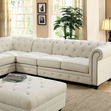 Load image into Gallery viewer, Stanford II Sectional, Ivory Fabric