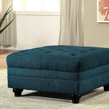 Load image into Gallery viewer, Ottoman, Teal Fabric