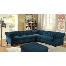 Load image into Gallery viewer, Ottoman, Teal Fabric