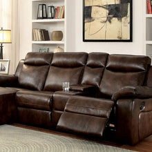 Load image into Gallery viewer, Hardy Sectional w/ Console, Brown