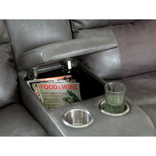 Load image into Gallery viewer, GRANDOLF Console Love Seat &amp; 2 Recliners, Gray